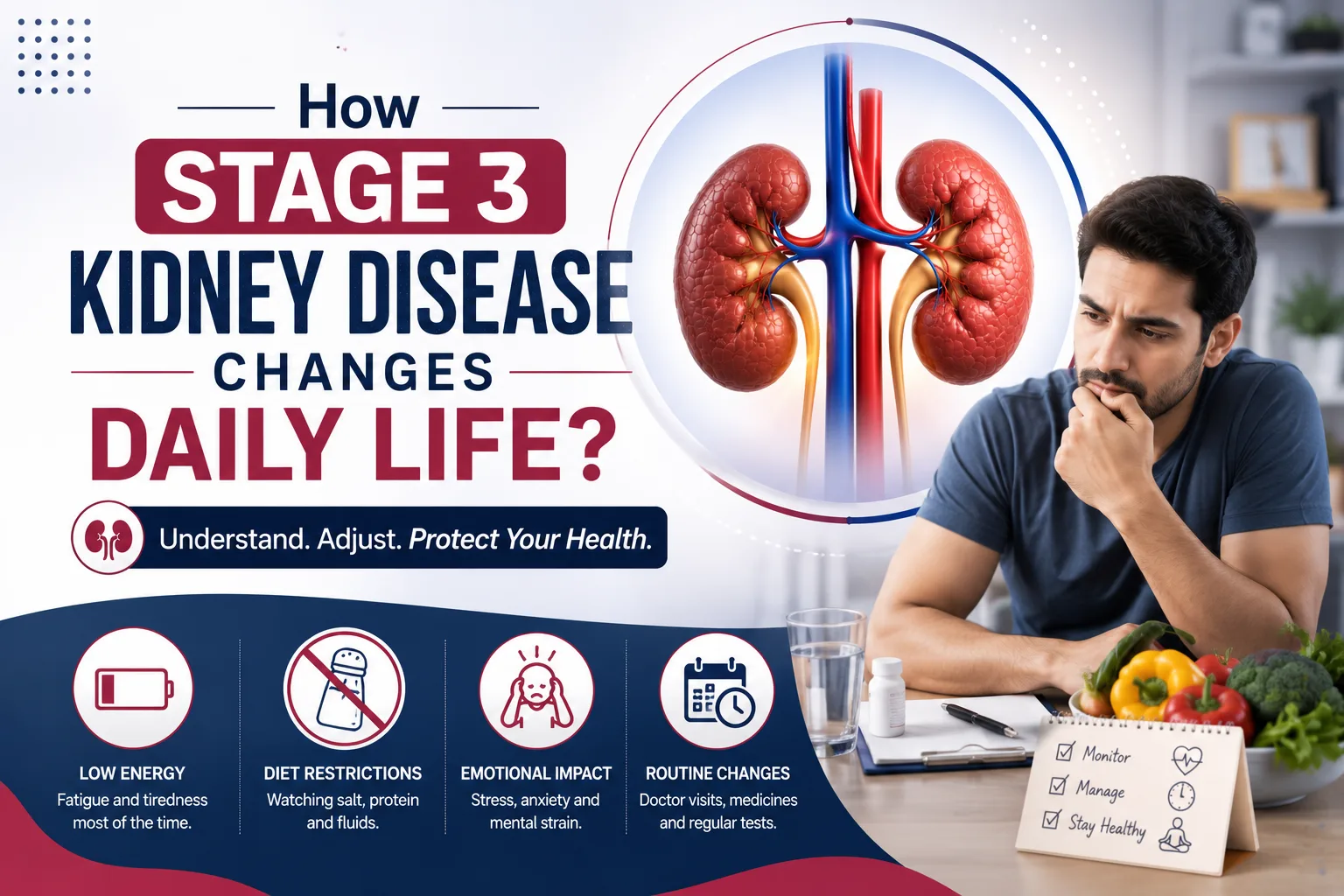 How Stage 3 Kidney Disease Changes Daily Life?